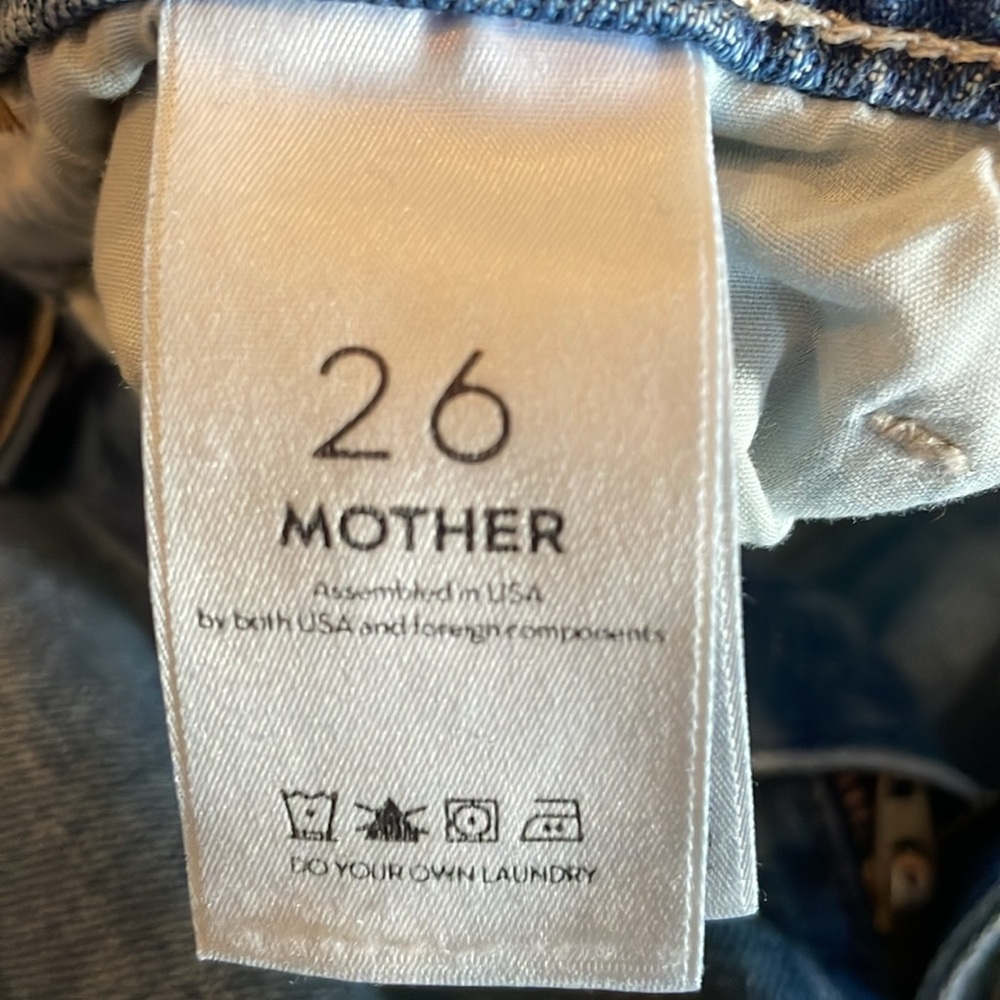 Mother Superior The Hustler Ankle Fray jeans size 26 - Picture 3 of 6